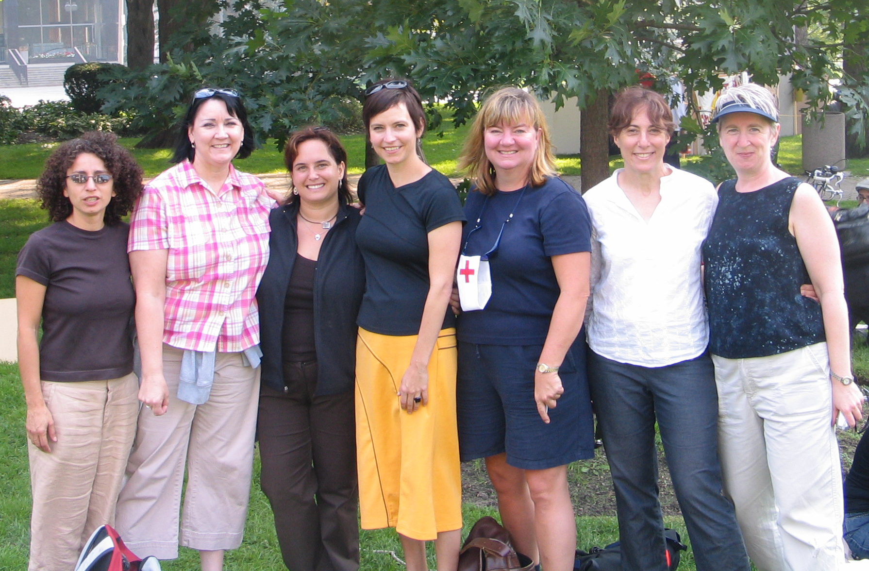 Miriam Garfinkle and other health care providers from Regent Park CHC. Photo by Ulli Diemer.