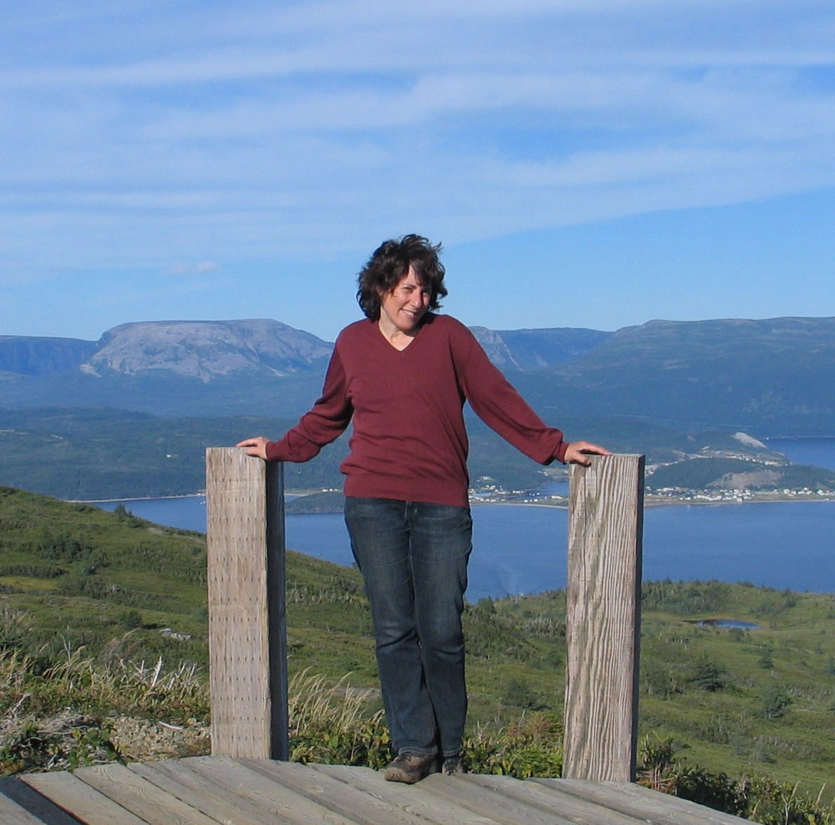 Miriam on Lookout Point. Photo by Ulli Diemer