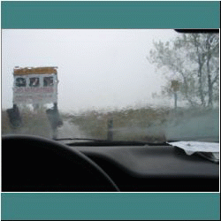 Photo by Ulli Diemer - Rondeau - Lake Erie Storm - View from Car