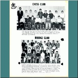 Chess Club: Mr. Cartar, Leo Frys, Garry Campbell, Brian Hollingshead, David York, Aaron Goldberg, Mark Bohnen, Wayne Chu, David Sosnovitch, Syd Kreitzman, Robin Benmergui, Mario Antico. Sid Lovas, Dave Handelman, Ulli Diemer, Bion Kosiner, Jack Klebanoff.