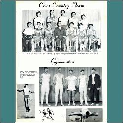 Cross Country - Peter Gilson, John Blackstone, Ulli Diemer, Tim Payne, Don Robinson, Marc Podell, Wayne Chu, Gord Wilson, Mr. Cude, David Eisenberg, Ron Allen, Larry Bain. Gymnastics - Den Harkness, Steve Tisyall, Gary Wicks, Fred Archibald, Mr. Lawrie